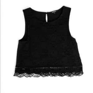 Black lace top